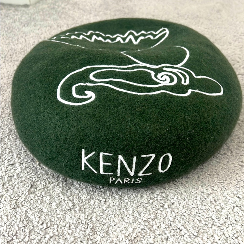 Kenzo Dark Green Beret 💯 Authentic brand new with tag